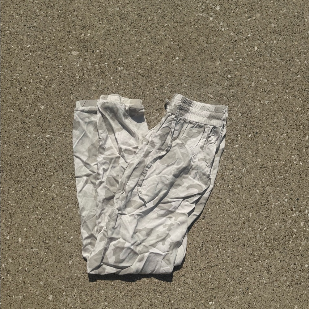 Gray Camouflage Jogger Pants